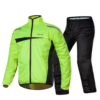

POLE Waterproof Motorcycle Raincoat +Rain Pants Poncho Motorcycle Rain Suit Moto Jacket Riding Motorbike Rain Coat