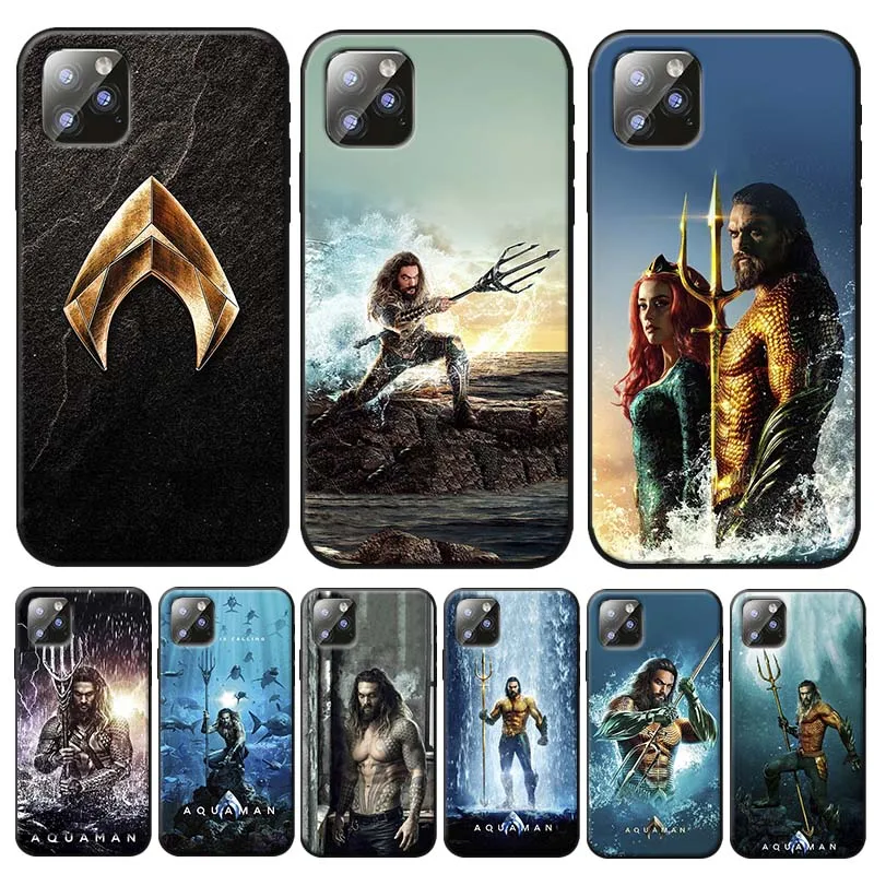 Чехол Aquaman для iPhone 7 11 pro max XR X 6S 8 XS MAX 6 plus SE 5S Прозрачный мягкий силиконовый чехол