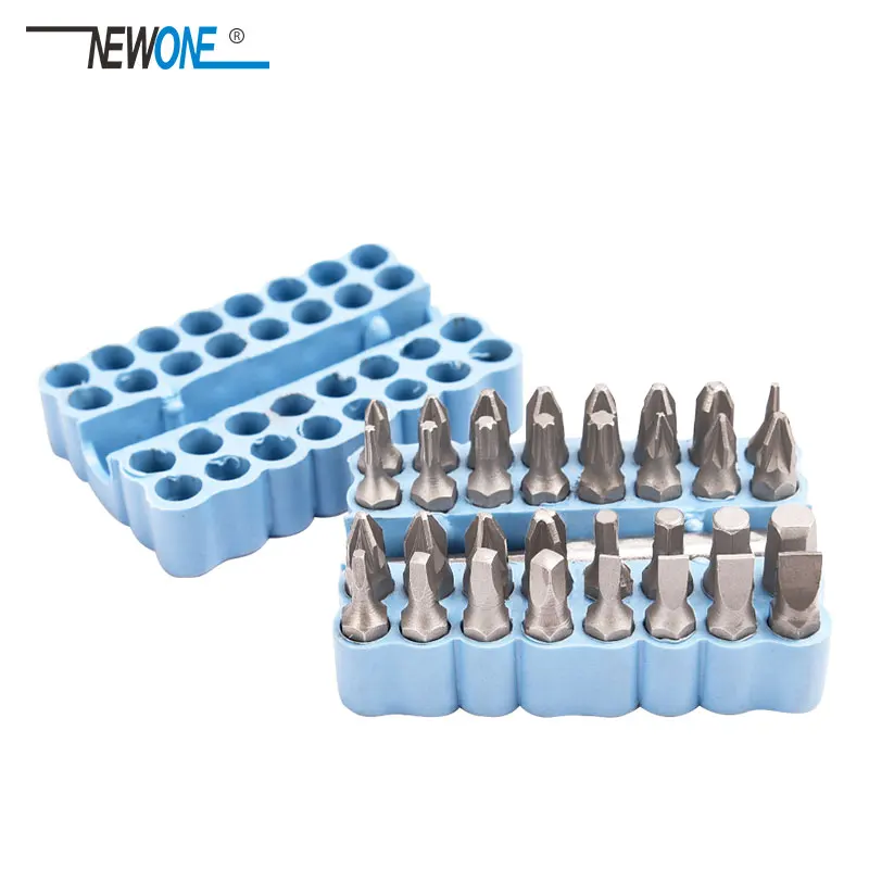 33PC SECURITY BIT SET SCREWDRIVER TOOL HOLDER TORX STAR HEX 60MM SPANNER SCREWS