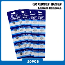 20 unidades/pacote CR927 5011LC ECR927 BR927 Lithium Botão Bateria de Célula tipo Moeda Baterias 3V CR 927 DL927 Para Relógio Eletrônico de Brinquedo Remoto