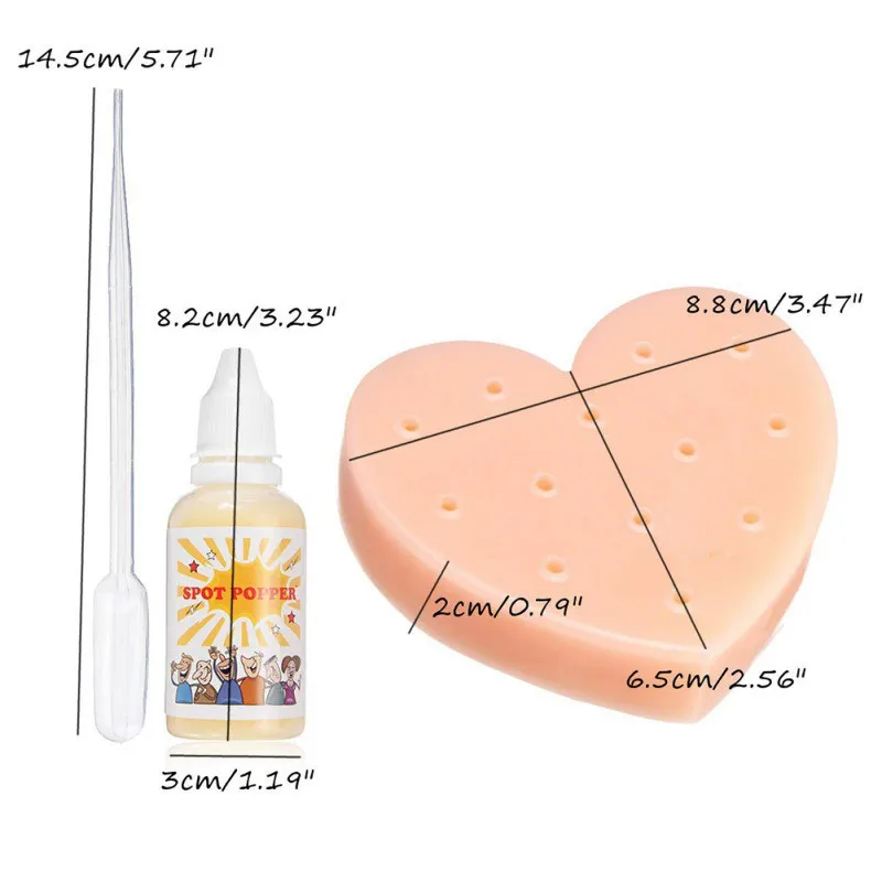 Прыщи плюс Забавный Сжимаемый акне игрушки Снятие напряжения стресс рельеф Любовь Сердце Форма Новинка игрушка