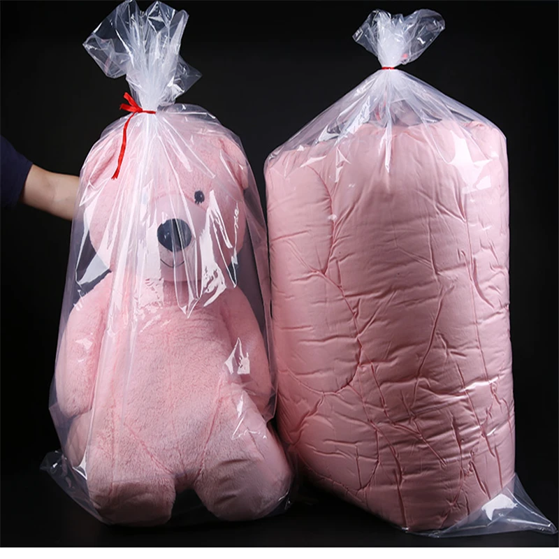 Bolsa de plástico transparente para guardar ropa, bolsa grande de plástico pe para guardar ropa, muñeco de peluche, edredón, 5/10 y bolsas de regalo| - AliExpress