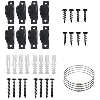 

Furniture Straps for Baby Proofing, Metal Child Proofing Furniture Anchors (4 Pack), Secure 400 Pound Falling Furniture