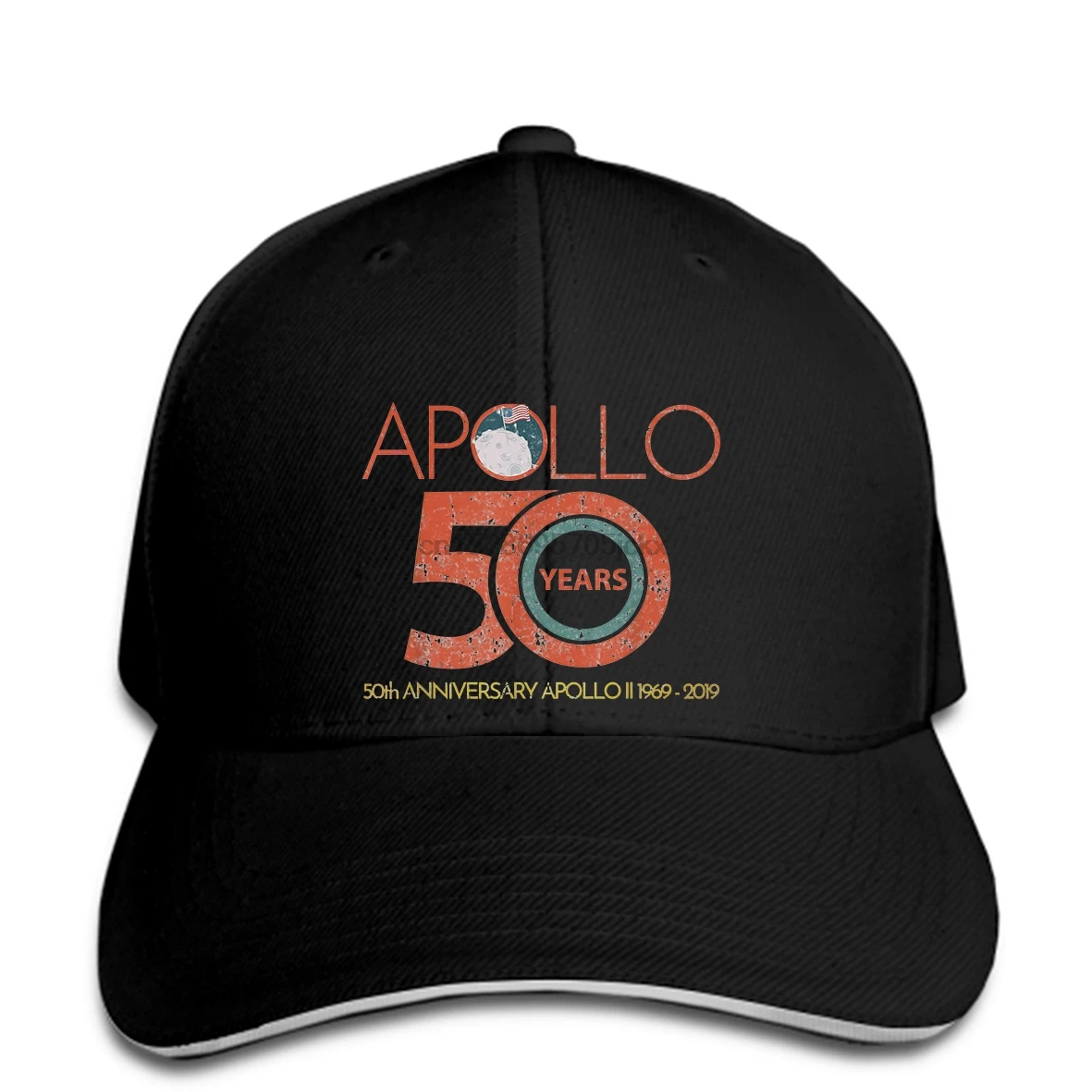 Apollo 11 50th anniversary Moon Landing 50 year Science Tee snapback шляпа пиковая