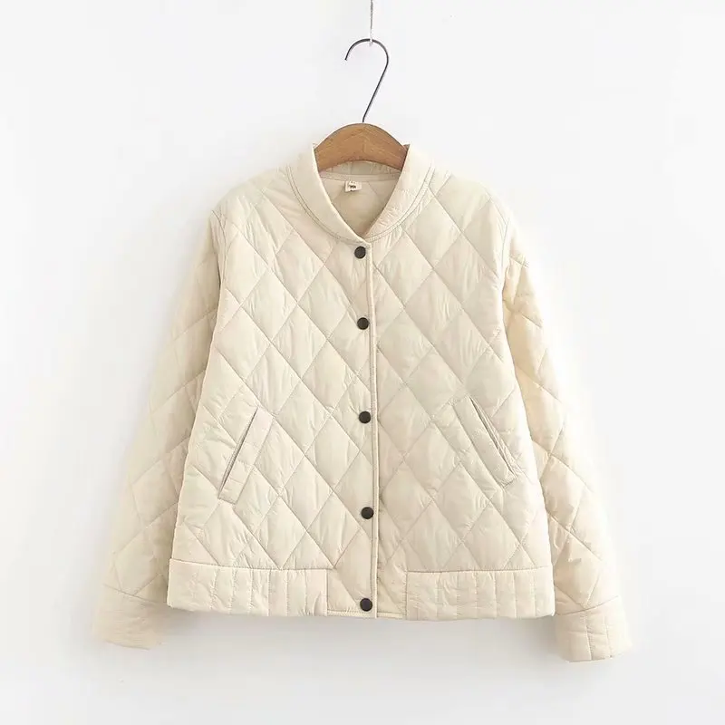 lower price Plus Size XL-4XL Women's Short Jackets Full Cotton Long Sleeved Cotton Autumn Winter Coats Casual O