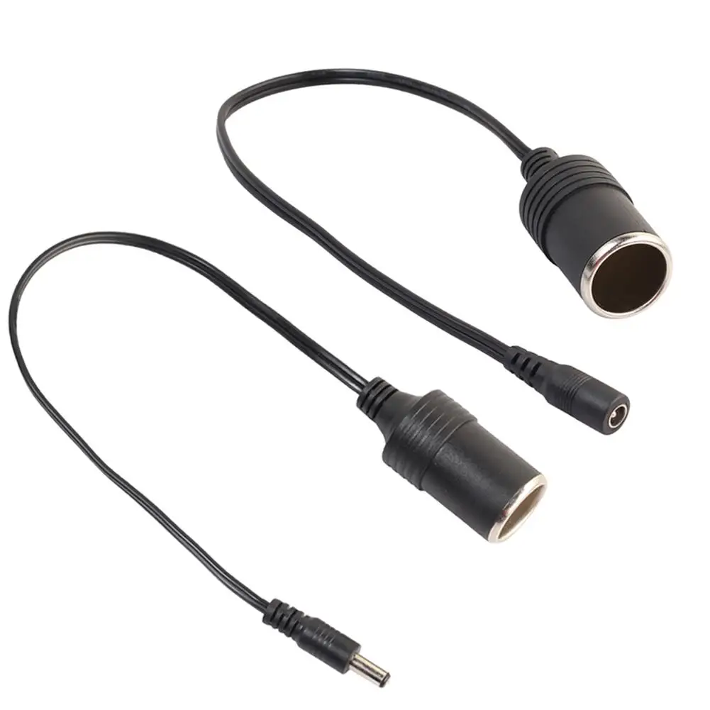 12/24V DC 5.5x2.1mm 자동차 시가 라이터 플러그 케이블 여성 소켓 전원 공급 장치 충전기 어댑터 와이어 자동차 액세서리