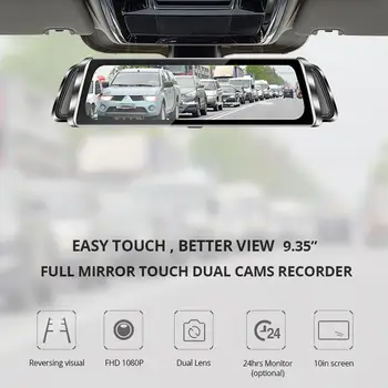 

Full Screen Smart Rearview Mirror HD Driving Recorder 10 Inch Dual Lens Rearview Mirror Driving Recorder Reversing Image