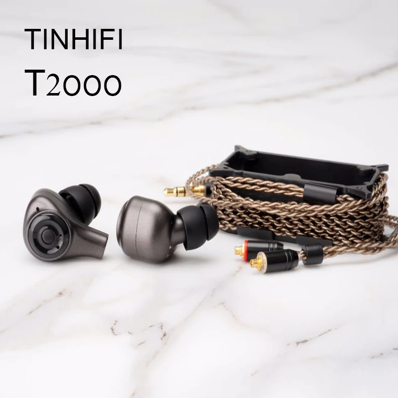 TINHIFI T2000 Dual Dynamic HiFi Беспроводные Проводные Наушники Bluetooth 5 0 наушники вкладыши 3 мм