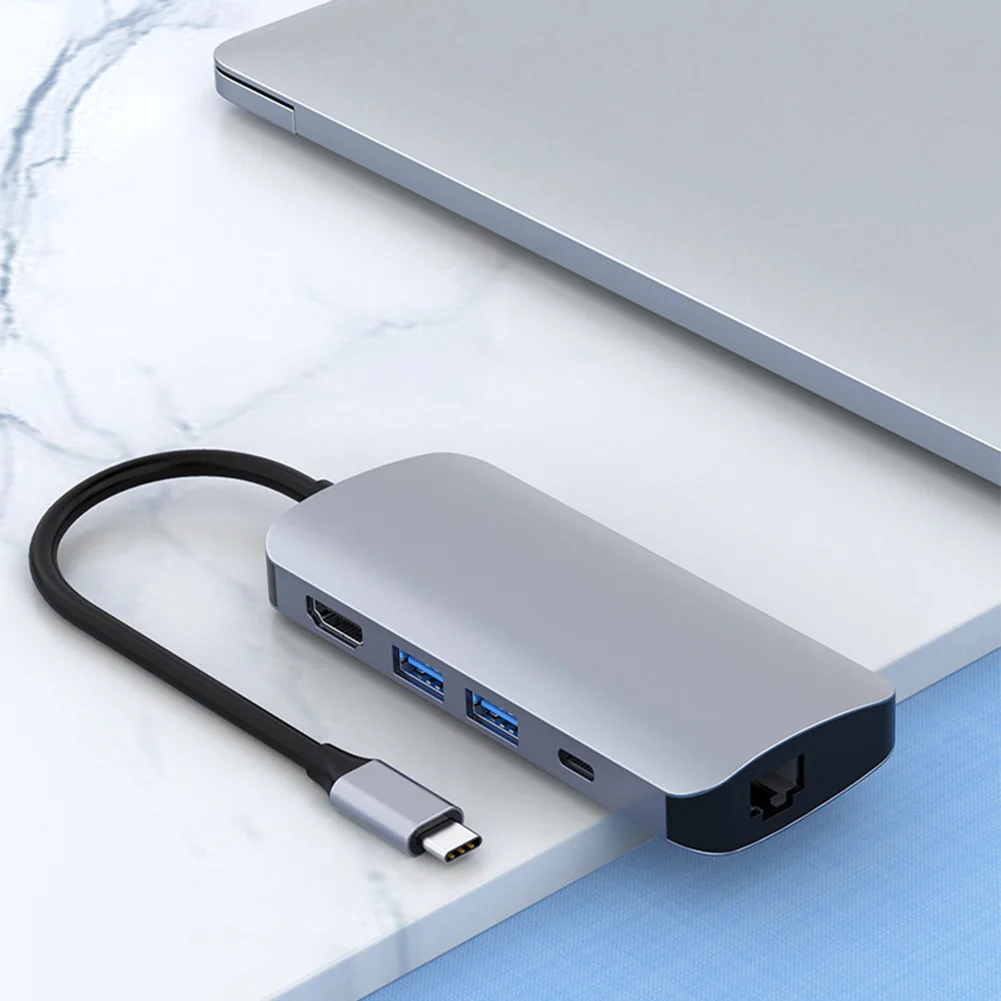 USB концентратор с Type C на Multi HDMI RJ45 VGA 3 0 адаптер док станция для MacBook Pro Huawei Mate 30