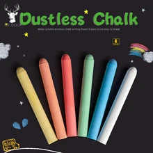 6 шт./лот, цветные белые Беспыльные Меловые карандаши для классной доски, кухонные банки, съемные, 6 цветов, марковые ручки, канцелярские принадлежности, водорастворимый мел