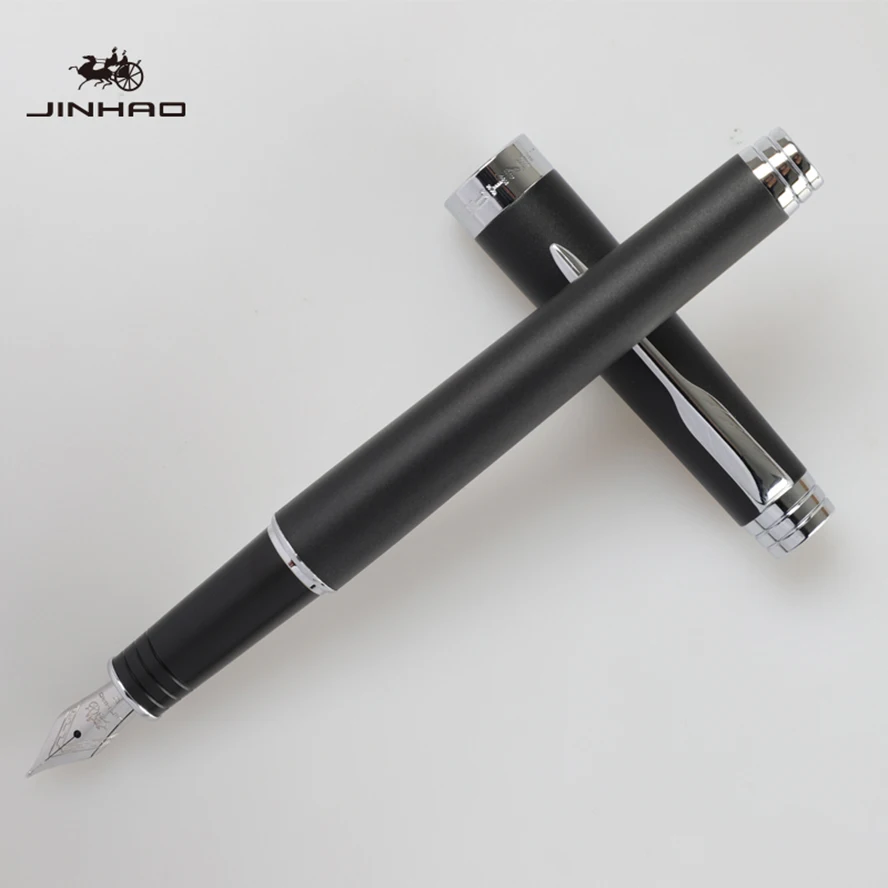 

Luxury Executive Matte Fountain Pen Signature Jinhao 997 Silver Clip Ink Pen Office School Supplies