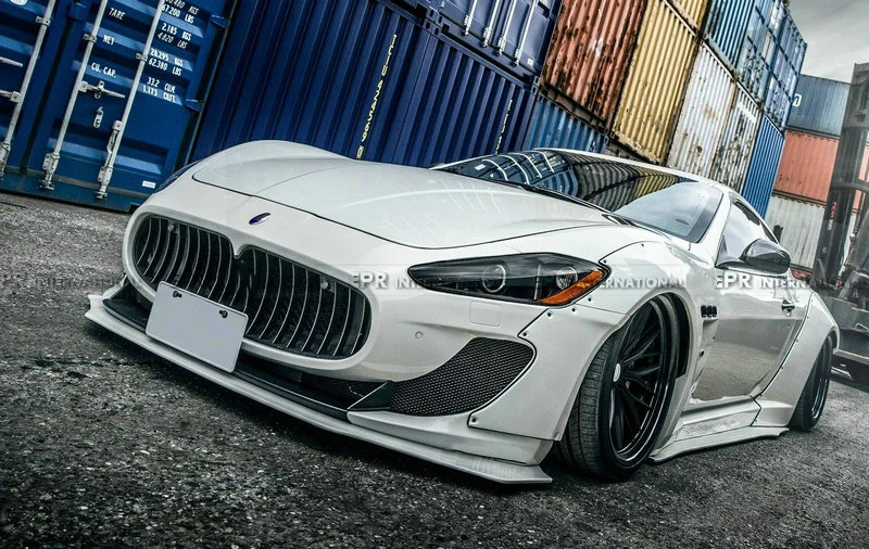 FRP передняя отделка крыла для Maserati Gran Turismo LB стиль стекло волокно переднее крыло комплект расширителей колесных арок тюнинг для Gran Turismo Racing