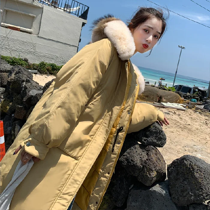 

Main Push by Nalini 2019 Autumn And Winter Down Jacket Women's Korean-style Large Fur Collar Loose-Fit Students Cotton-padded Cl