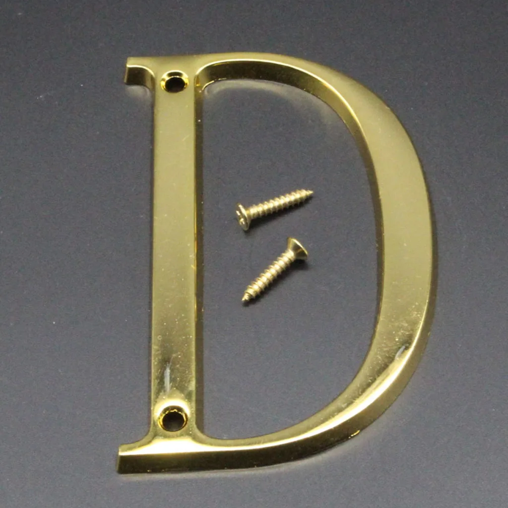 Zinc Alloy Letters Sign Floating House Number Door Alphabet Letters Street Name Kids Room Decor Plate Plaque Sign