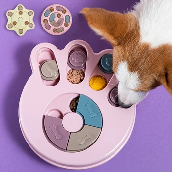 

Fashion Dog Puzzle Toys Increase IQ Interactive Slow Dispensing Feeding Pet Dog Training Games Feeder For Small Medium Dog Puppy