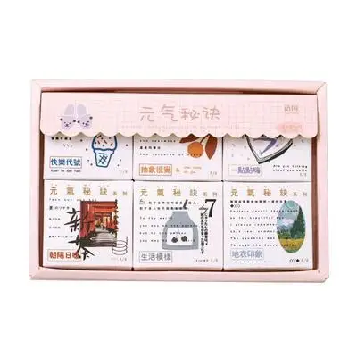 Yoofun 300pcs/box 6 Designs Cute Stickers for Bullet Journaling Scrapbooking kawaii Innovative Decorative Stationery Stickers D