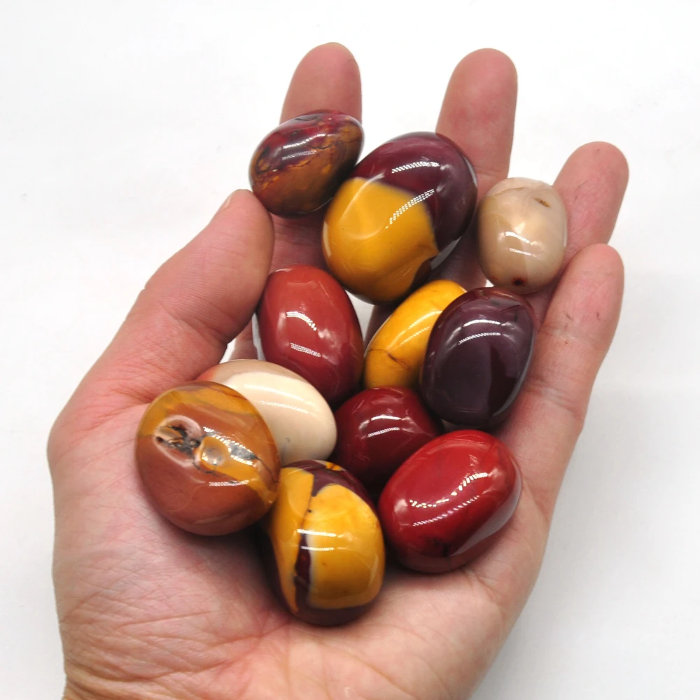 1/2lb Mookaite Natural Tumbled Stones Bulk Healing Crystals Reiki Gemstones Supplies Wicca Energy Specimen Aquarium Decoration