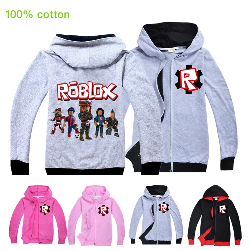 100 Cotton Children Spring And Autumn Jacket Fashion Boys Girls - roblox kids boys girls winter basic coat warm jacket hoodies tops