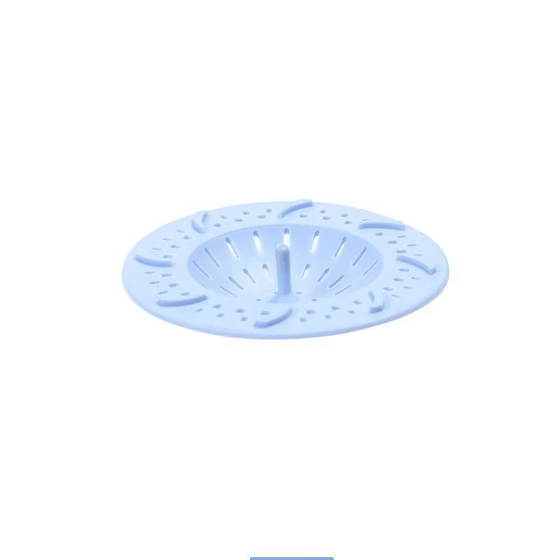 Силиконовый Фильтр для раковины аксессуары для ванной комнаты Душ слив filtre анти-засорение мусора Ловец волос Кухонные гаджеты gootsteen zeef - Цвет: Синий