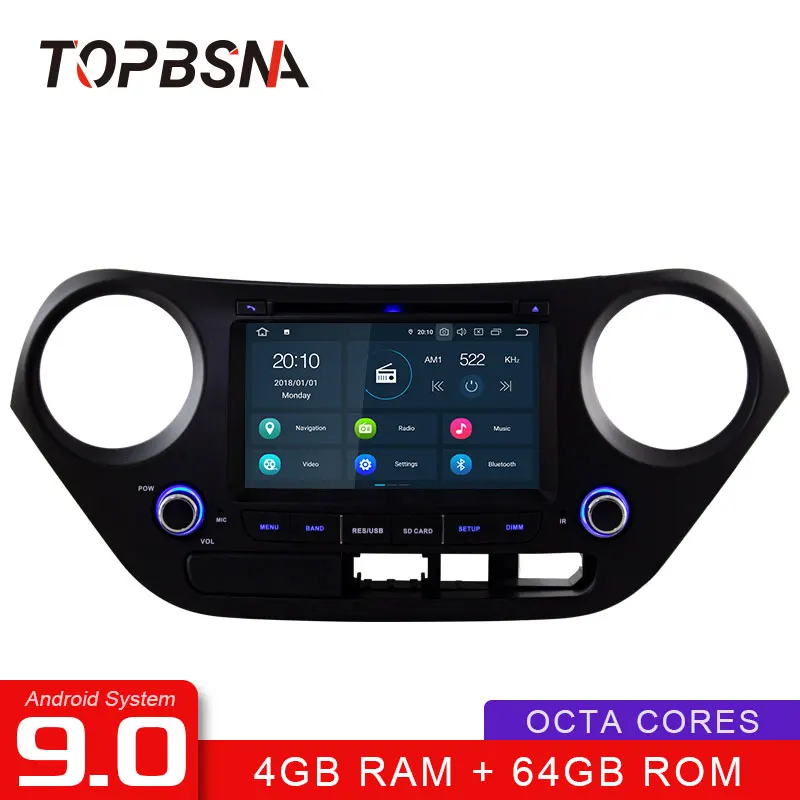 Discount TOPBSNA Octa cores 4G+64G Android 9.0 Car DVD Player For HYUNDAI I10 2014-2015 WIFI Multimedia GPS Stereo 2 Din Car headunit RDS 0 Discount TOPBSNA Octa cores 4G+64G Android 9.0 Car DVD Player For HYUNDAI I10 2014-2015 WIFI Multimedia GPS Stereo 2 Din Car headunit RDS 0