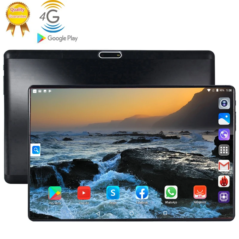 CARBAYTA, 10,1 дюймов, Android 9,0, четыре ядра, 3G, планшет, ПК, 6 ГБ+ 128 ГБ, WiFi, ноутбук, 3G, LTE, телефонный звонок, Tab, ПК, планшеты, 10