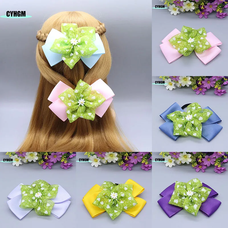 New Fashion big silk scrunchie hair ties flower Elastic band for hair ladies hair rubber band women's hanfu hair accessory A09-1 yo cho groomsmen boutonniere wedding corsage men brooch pin burgundy silk rose flower groom boutonniere wedding flower accessory