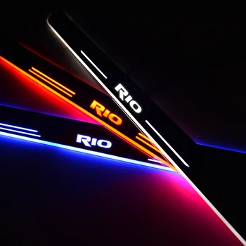 

AOGENIU LED Door Sill Streamed For KIA RIO II (JB) 2005-2020 Scuff Plate Acrylic Door Sills Car Sticker Accessories