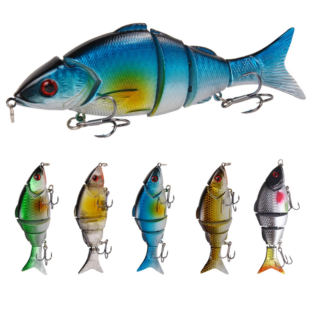 

1 Pcs Colorful Multi-section Fishing Lures Topwater 12.5cm 21.3g Lifelike Fake Lure Hard Bait Artificial Bait Fishing Tools