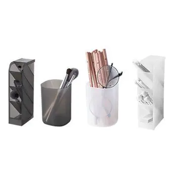 

Creative Multifunctional 4 Grid Desktop Organizer Pen Holder Makeup Storage Box School Office Accessories Stationery