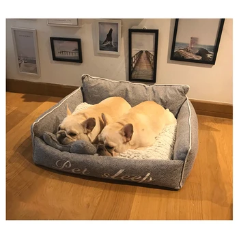 

Soft Pet Dog Bed Winter Warm Cat Sleeping House Dog Cushion Mat Cozy Kennel Washable Basket Beds for Puppy Cats Pet Supplies