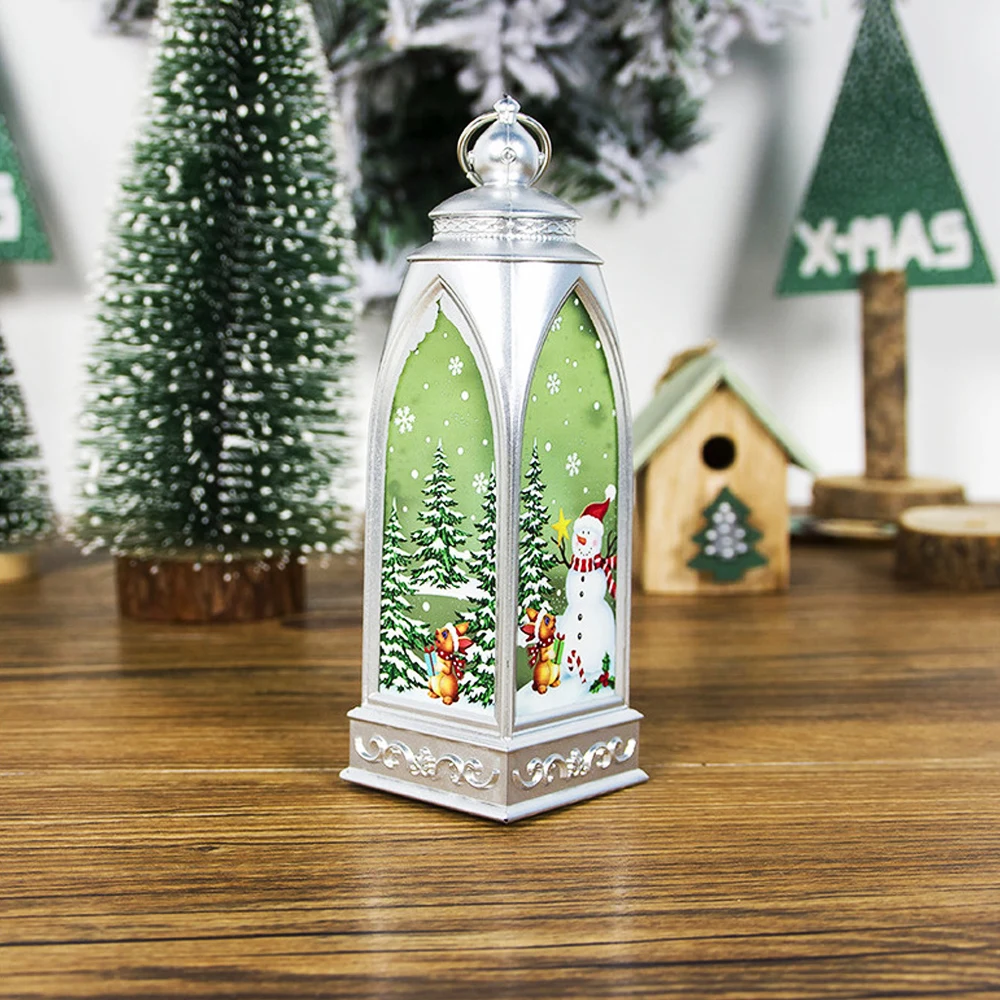 Рождественский подсвечник, подвесной светильник, подвесная настольная лампа, украшение, Лось/Снеговик/Санта/Религия
