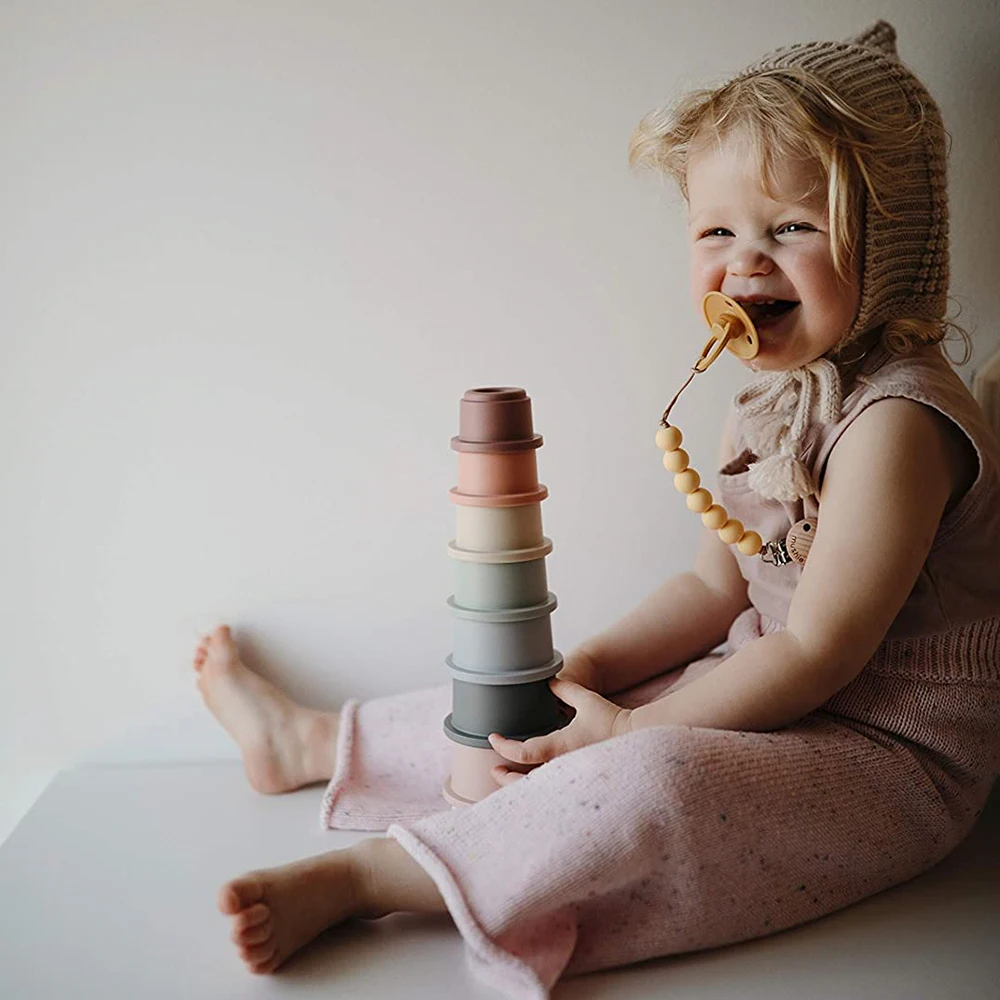 Silicone chupeta clipe para meninos e meninas titular chupeta clipe para dentição brinquedos dentição contas com chupeta caso para criança