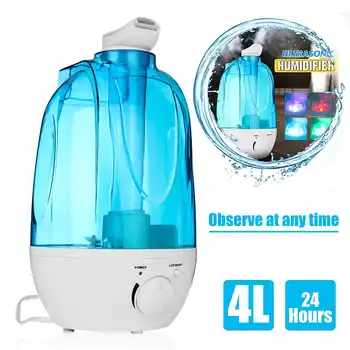 

4L Portable Air Humidifier Home Mini Ultrasonic Humidifier Aroma Diffuser Mist Maker Air Purifier Humidificador LED Lamp