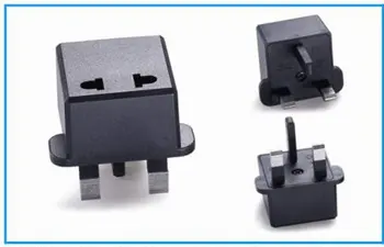 

UK 3 Pin Plug to EU US 2Pin Socket Travel Power Adapter AC 250V 6A