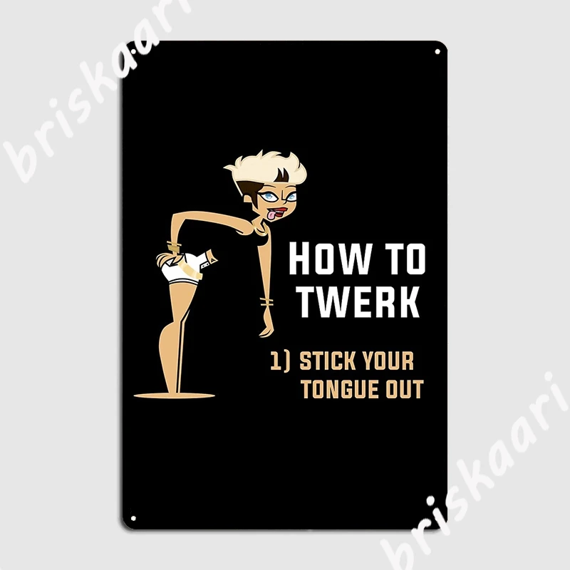 Twerk Rave Dance Clubbing поилка для друзей подарок металлический плакат кухонный Настенный