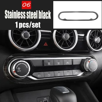 

Stainless steel For Nissan Sentra 2020 Car Sticker Control rotary Decoration Cover trim Car styling Accessories 1pcs