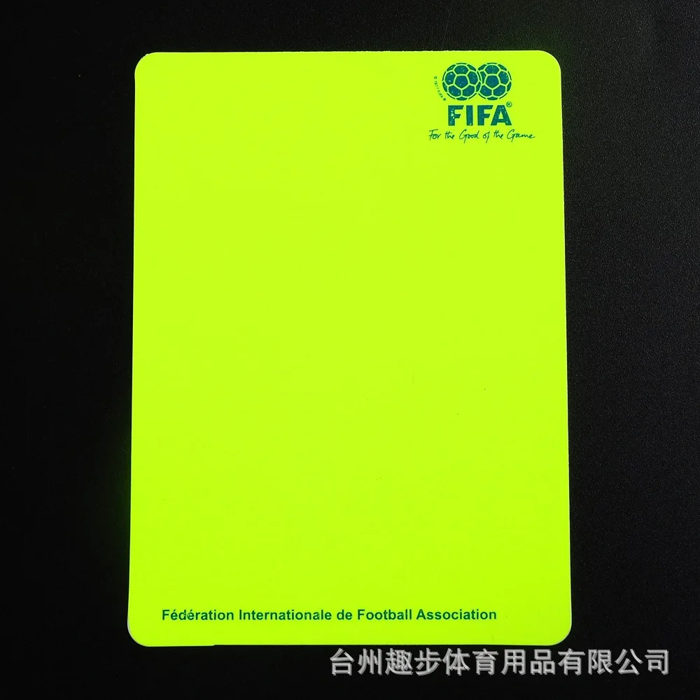 

Red And Yellow Cards Fluorescent Large Size Football Referee Card Accessory Pen Notebook Set Long-term Supply