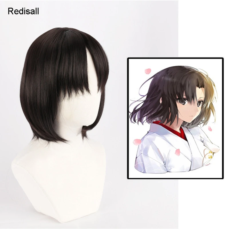 Kara No Kyoukai Ryougi Shiki Wig Fgo Fate The Garden Of Order Cosplay Synthetic Hair Black Short Middle Part For Adult Halloween Aliexpress