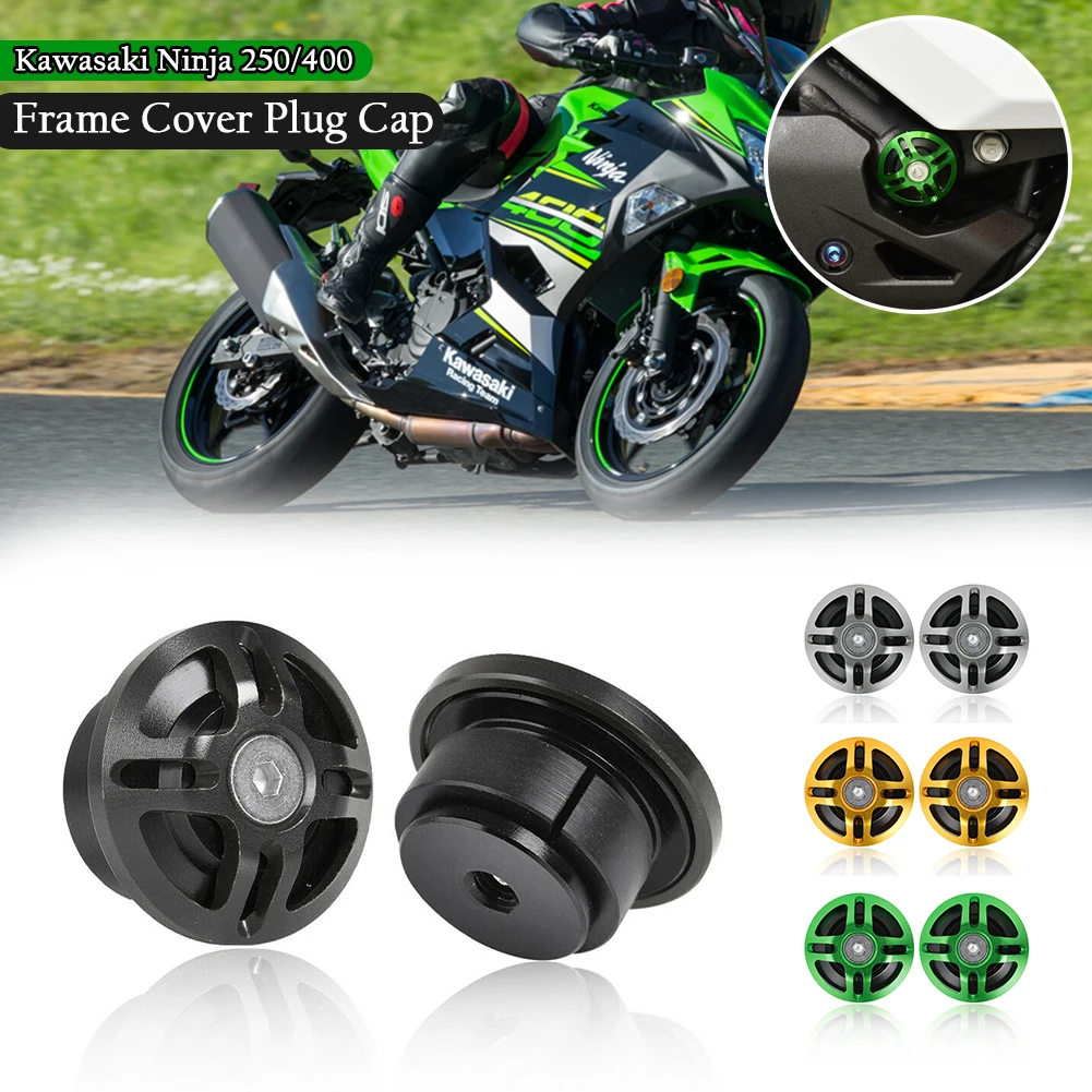 Для Kawasaki Ninja 400 250 Z400 EX250 2018-2021 2020 Крышка отверстия рамы шпуля катушки ползунок