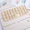 130PCS Early Education Color/Log Color Alphanumeric Wood Chip Educational Toys Learning English Alphabet DIY Wood Chip Kids Toys 4
