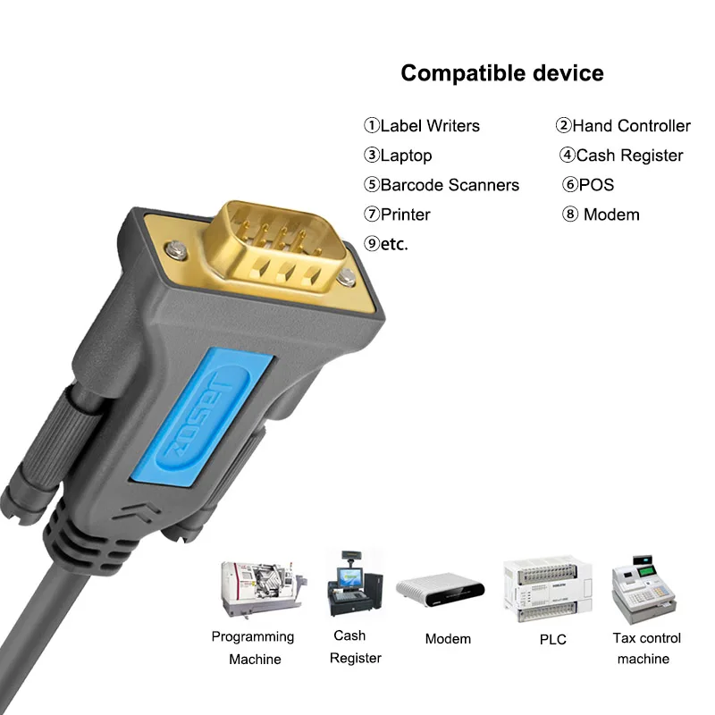 Jasoz-usb para Porta com Rs232 Serial Pda Pinos Chipconjunto Pl2303gt Adaptador Conversor para Windows xp Caixa Register Modem - Image 3