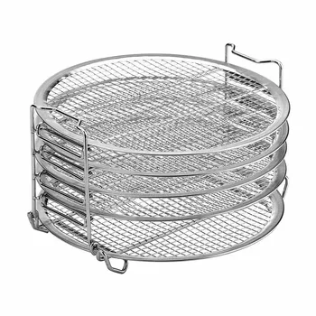 

Dehydration Rack Grill Pressure Cooker Accessories Food-grade Stackable 5-layer Air Fryer Kitchens Food Tool Oven Drying Tray