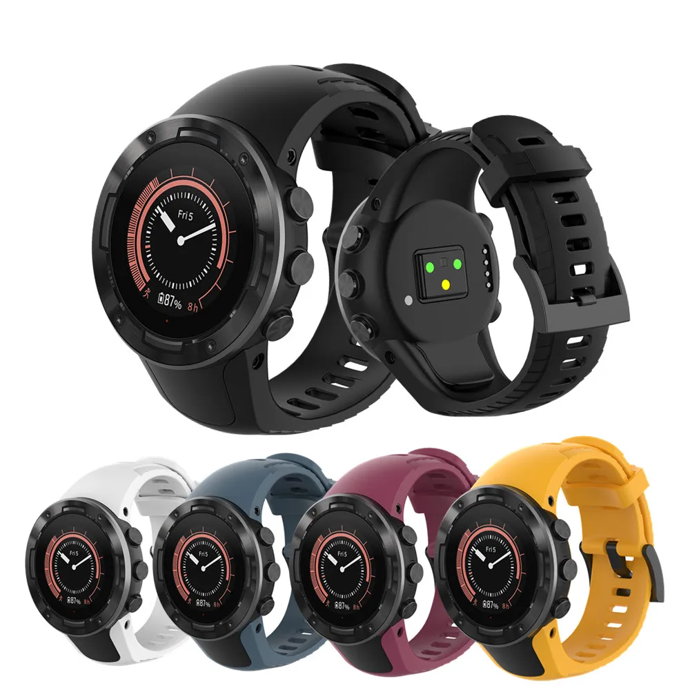Силиконовый ремешок для часов SUUNTO 5 Смарт часы спортивный силиконовой лентой