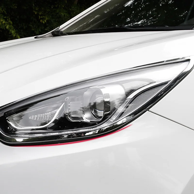 Для hyundai Tucson IX35 внешний ABS хромированный передний светильник, налобный светильник, аксессуары для автомобиля