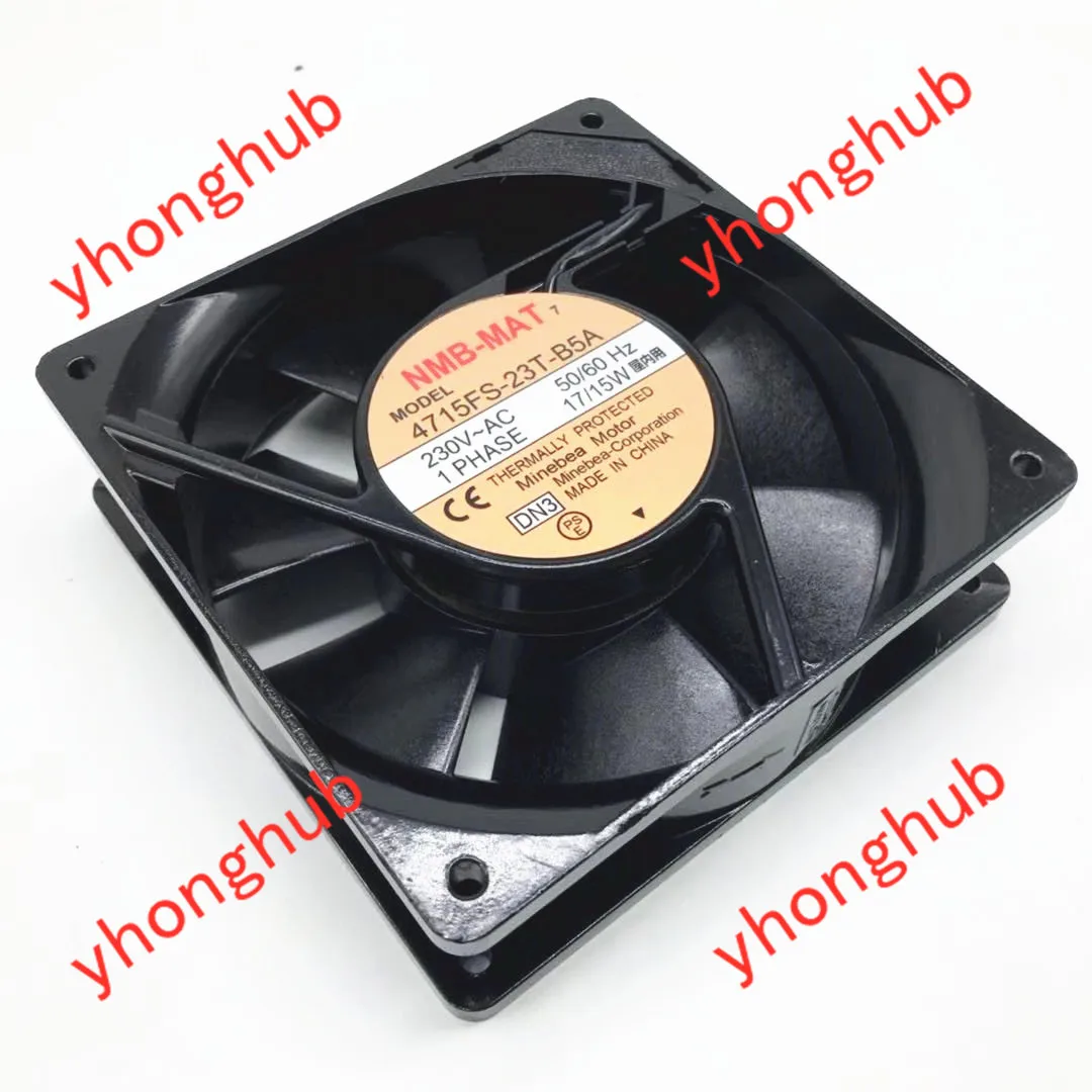 NMB MAT 4715FS 23T B5A DN1 DN3 AC 230V 17W 120x120x38mm вентилятор охлаждения сервера|square fan|server fan230v fan |