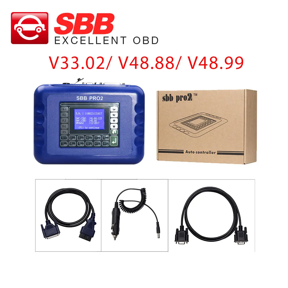 

SBB Key Programmer SBB V33.02/ SBB PRO2 V48.88/ V48.99 SBB Silca Immobilizer Copy Transponder Chip OBD2 auto key Programmer