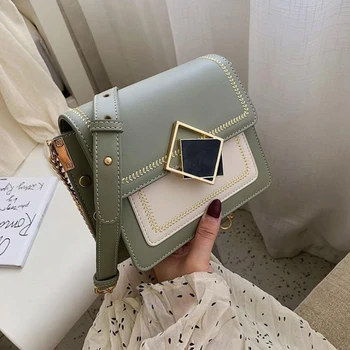 

YXZ Chain Leather Crossbody Bags For Women 2020 Special Lock Design Female Fashion Handbags Small Shoulder Messenger Bags