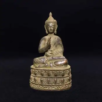 

Chinese old copper statue old Tibetan Buddha statue Pharmacist Buddha