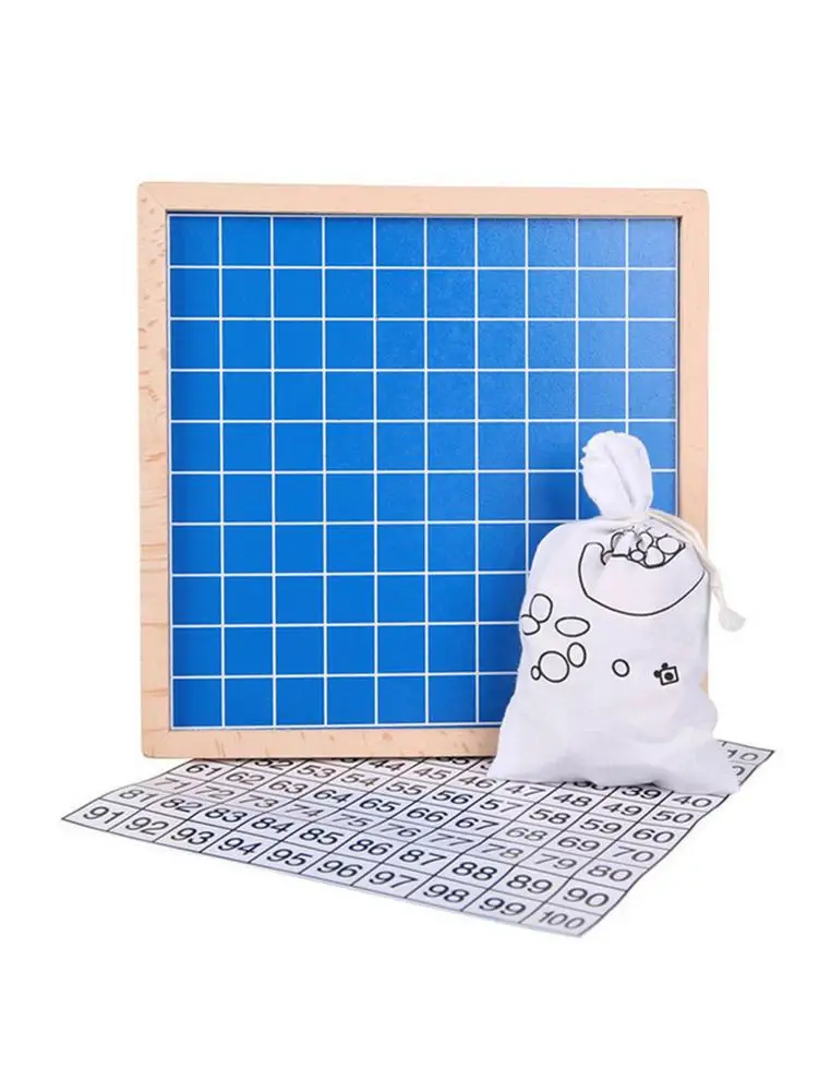  Kids Learning Board Teaching Toy Elm 1-100 Digital Continuous Board Enlightenment Children Early Ed - 4000084558250