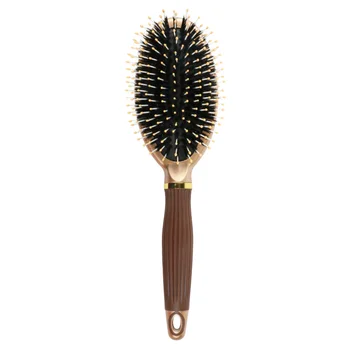 

1PC Bristle Hair Brush Plastic Handle Hair Comb Oval Anti-Static Massage Detangling Comb